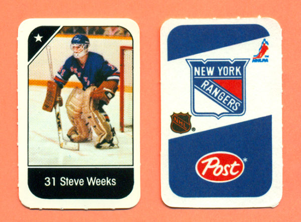 1982 Post Mini Cards #328-Steve Weeks