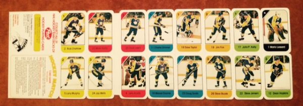 1982 Post Cereal NHL Mini Card Flat Panel Los Angeles Kings