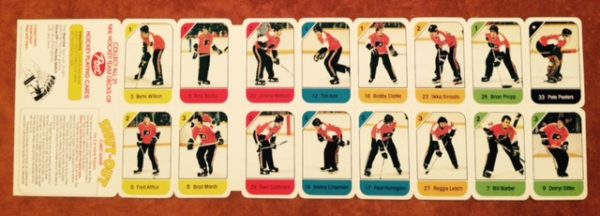 1982 Post Cereal NHL Mini Card Flat Panel Philadelphia Flyers