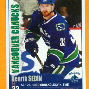 2009 PANINI #308-Henrik Sedin