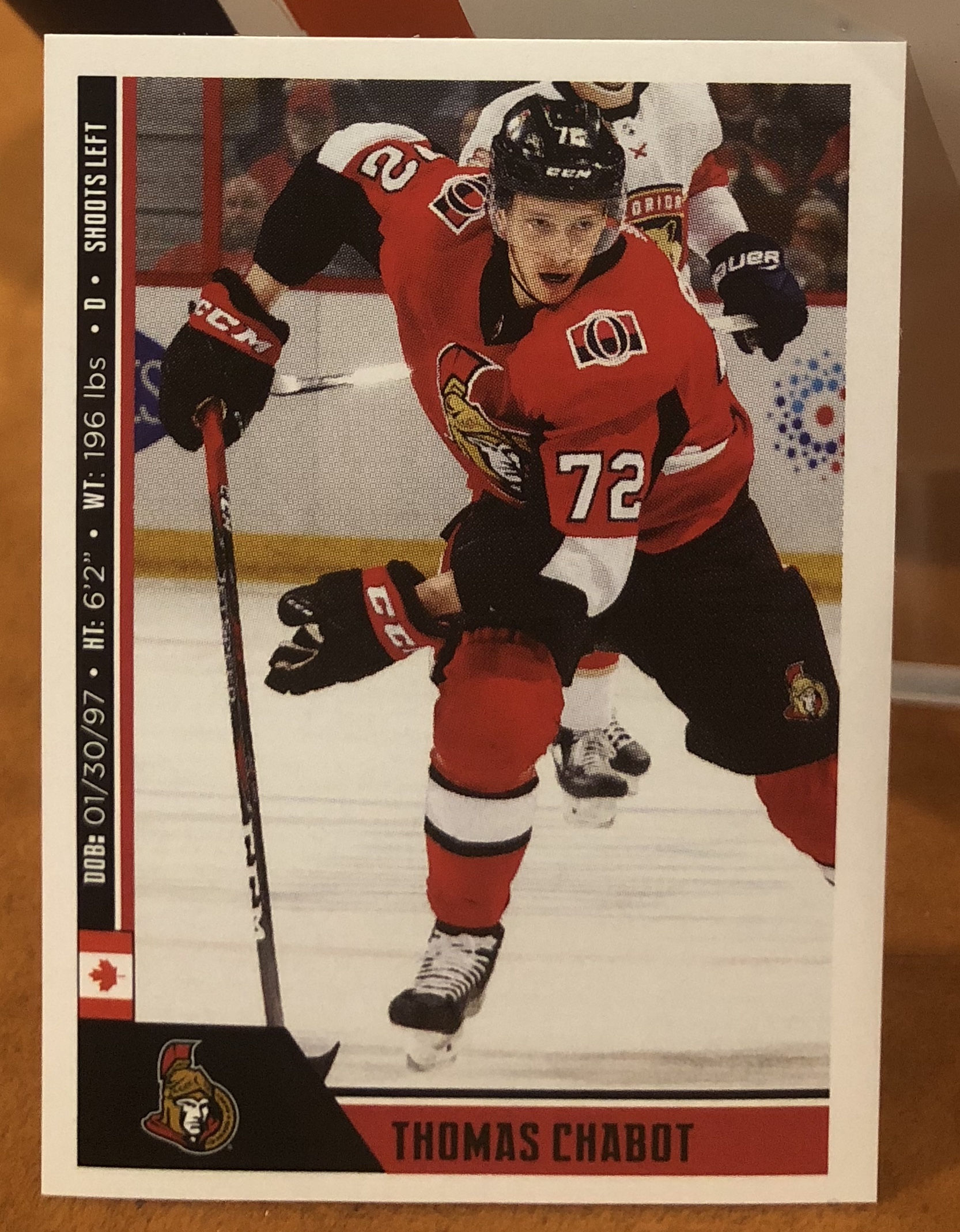 2018 PANINI #178- Thomas Chabot