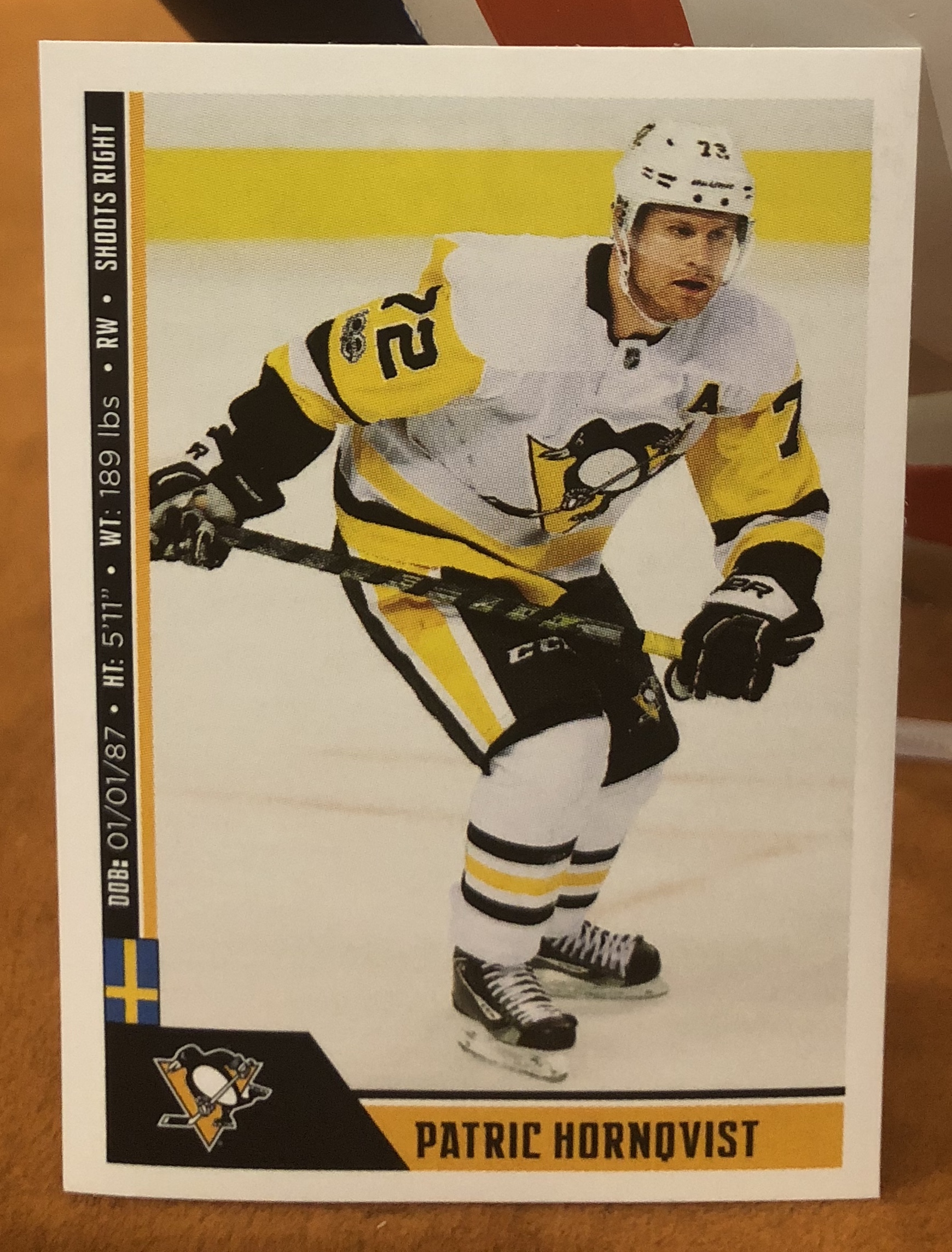 2018 PANINI #215- Patric Hornqvist
