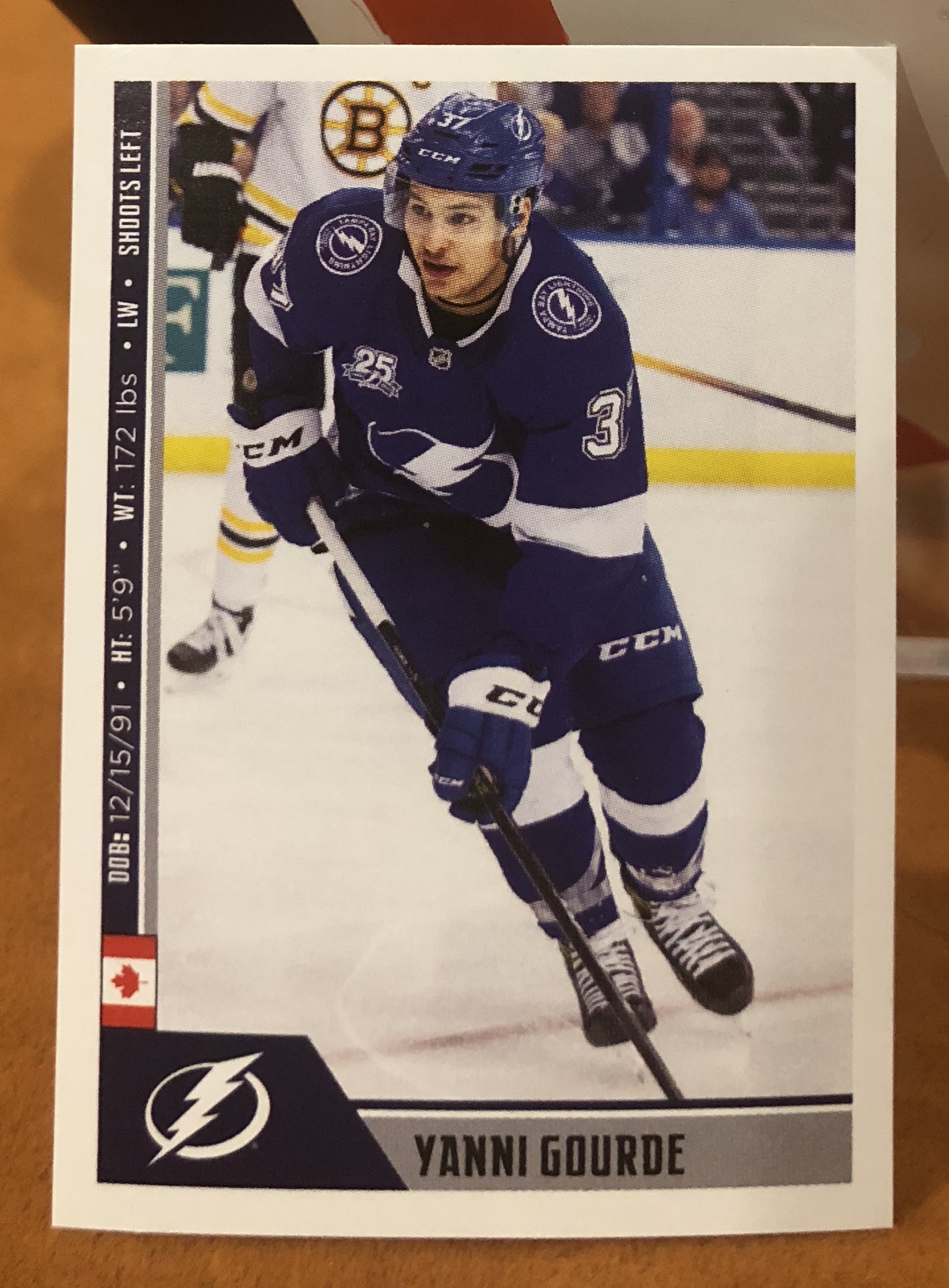 2018 PANINI #233- Yanni Gourde