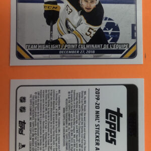 2019 TOPPS #53- Sabres Team Highlight