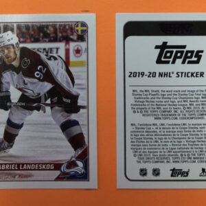2019 TOPPS #134- Gabriel Landeskog IN PACKS and ALBUM Insert