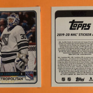 2019 TOPPS #566- Henrik Lundqvist