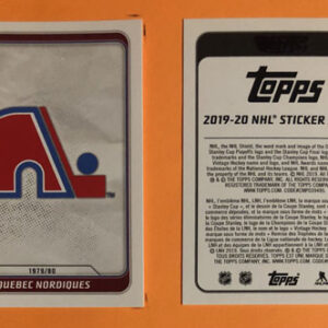 2019 TOPPS #568- Retro Logo Quebec Nordiques
