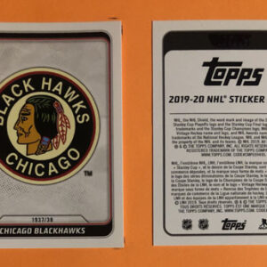 2019 TOPPS #571- Retro Logo Chicago Blackhawks