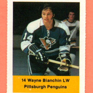 1974 Loblaws #226- Penguins Wayne Bianchin (14)