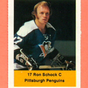 1974 Loblaws #228- Penguins Ron Schock (17)