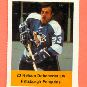 1974 Loblaws #232- Penguins Nelson Debenedet (23)