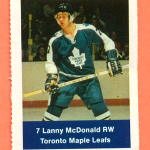 1974 Loblaws #256- Maple Leafs Lanny McDonald (7)