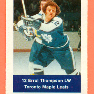 1974 Loblaws #259- Maple Leafs Errol Thompson (12)