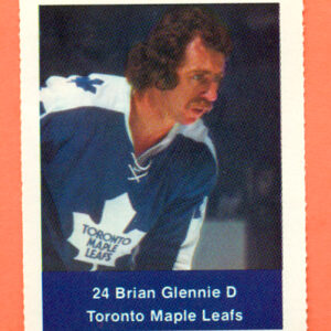 1974 Loblaws #266- Maple Leafs Brian Glennie (24)