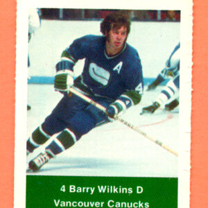 1974 Loblaws #274- Canucks Barry Wilkins (4)