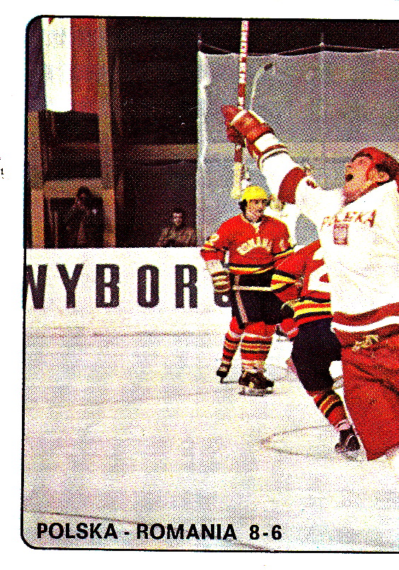 1979 PANINI #227- Poland Romania. 8-6