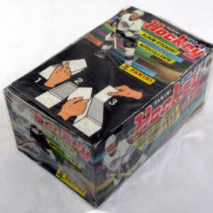 1990 Panini NHL Full Box of 100 Sticker Packages (600 stickers in box) (Never Opened)