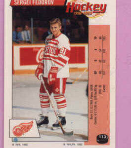 1992 PANINI #113-Sergei Fedorov