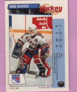 1992 PANINI #231-Mike Richter