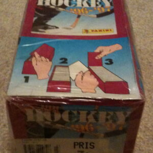 1996 Panini NHL Full Box of 100 Sticker Packages (600 stickers in box) (Never Opened)
