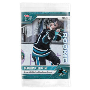2024-25 TOPPS NOW /10 Blue Ice Parallel  #30- Macklin Celebrini 2 (1 of 10)