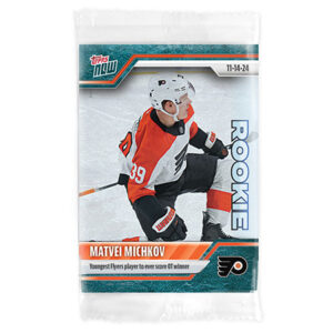 2024-25 TOPPS NOW /10 Blue Ice Parallel  #34- Matvei Michkov 2 (1 of 10)