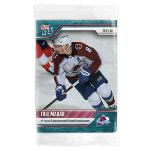 2024-25 TOPPS NOW /10 Blue Ice Parallel #46- Cale Makar (1 of 10)