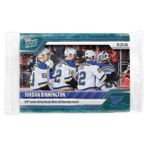 2024-25 TOPPS NOW /10 Blue Ice Parallel #49- Jordan Binnington (1 of 10)