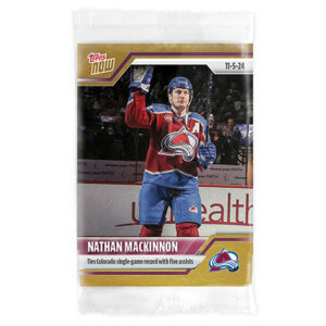 2024-25 TOPPS NOW /1 Gold Ice Parallel  #27- Nathan MacKinnon (1 of 1)