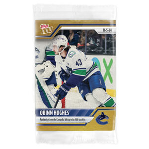 2024-25 TOPPS NOW /1 Gold Ice Parallel  #28- Quinn Hughes (1 of 1)