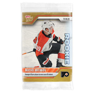 2024-25 TOPPS NOW /1 Gold Ice Parallel  #34- Matvei Michkov 2 (1 of 1)