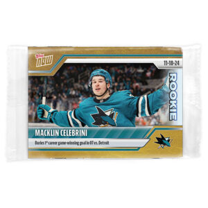 2024-25 TOPPS NOW /1 Gold Ice Parallel #41- Macklin Celebrini 3 (1 of 1)