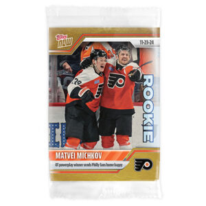 2024-25 TOPPS NOW /1 Gold Ice Parallel #43- Matvei Michkov 3 (1 of 1)