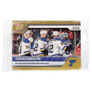 2024-25 TOPPS NOW /1 Gold Ice Parallel #49- Jordan Binnington (1 of 1)