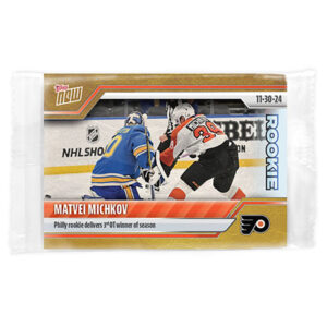 2024-25 TOPPS NOW /1 Gold Ice Parallel #53- Matvei Michkov 4 (1 of 1)