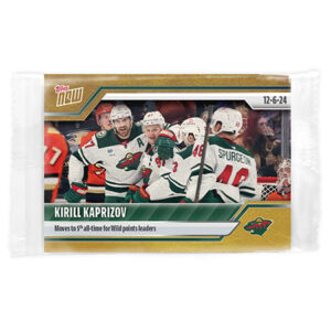 2024-25 TOPPS NOW /1 Gold Ice Parallel #55- Kirill Kaprizov (1 of 1)