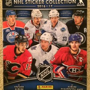 2016 PANINI NHL Hockey Sticker Unused Album Connor McDavid, Johnny Gaudreau, Erik Karlsson, Henrik Sedin, Max Paccioretty, James van-Riemsdyk, Blake Wheeler on Cover