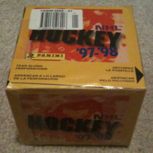 1997 Panini NHL Full Box of 50 Sticker Packages (300 stickers in box) (Never Opened)