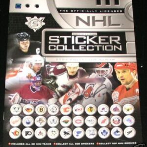 2003 Sports Vault NHL Hockey Sticker Album Mario Lemieux Cover