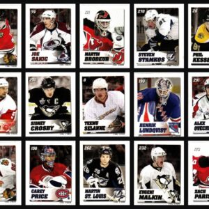 2008 Power Play Toys R Us Exclusive NHL Stickers Set of 300 (25 Panels of 12 stickers)