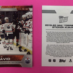 2019 Topps NOW Week 6- #52- Connor McDavid 3 (1 of 846) *Error sticker as they spelled Connor as "Conner"