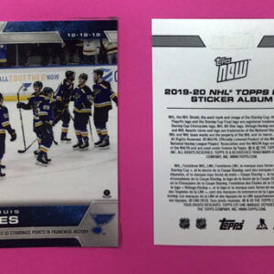 2019 Topps NOW Week 12- #100- Blues Team 3 (1 of 831)