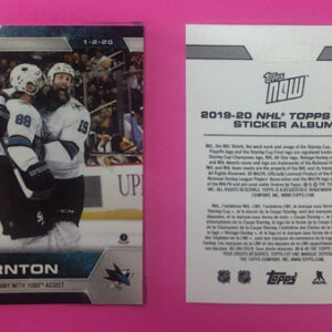 2019 Topps NOW Week 14- #122- Joe Thornton 2 (1 of 773)