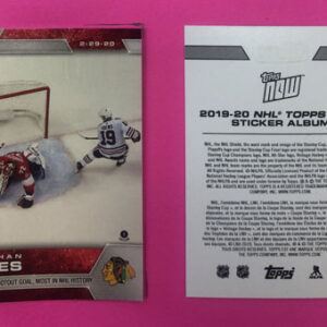 2019 Topps NOW Week 22- #194- Jonathan Toews 2 (1 of 604) *Error sticker as they spelled "Toews" as "Towes"