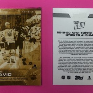 2019 Topps NOW Week 6- GOLD CHASE #52G- Connor McDavid (1 of 85) *Error sticker as they spelled Connor as "Conner"