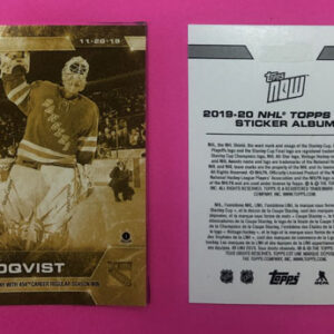 2019 Topps NOW Week 8- GOLD CHASE #64G- Henrik Lundqvist (1 of 70)