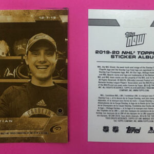 2019 Topps NOW Week 10- GOLD CHASE #85G- Sebastian Aho (1 of 72)