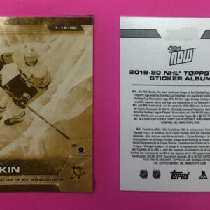 2019 Topps NOW Week 15- GOLD CHASE #132G- Evgeni Malkin (1 of 96)