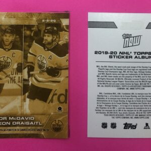 2019 Topps NOW Week 19- GOLD CHASE #164G- Connor McDavid G2 / Leon Draisaitl (1 of 69)