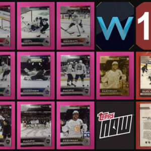 2019 Topps NOW Week 17- 10 Sticker Sealed Cellophane (GOLD David Pastrnak 153G showing) package (1 of 75)